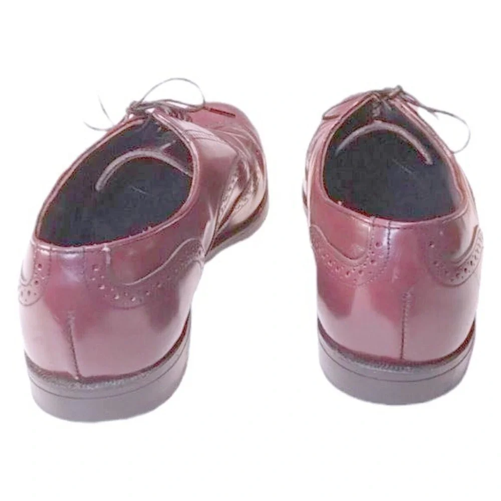 Dexter Wingtip Oxford Men's 10M Burgundy Leather Brogue‎ Dress Shoes USA Made